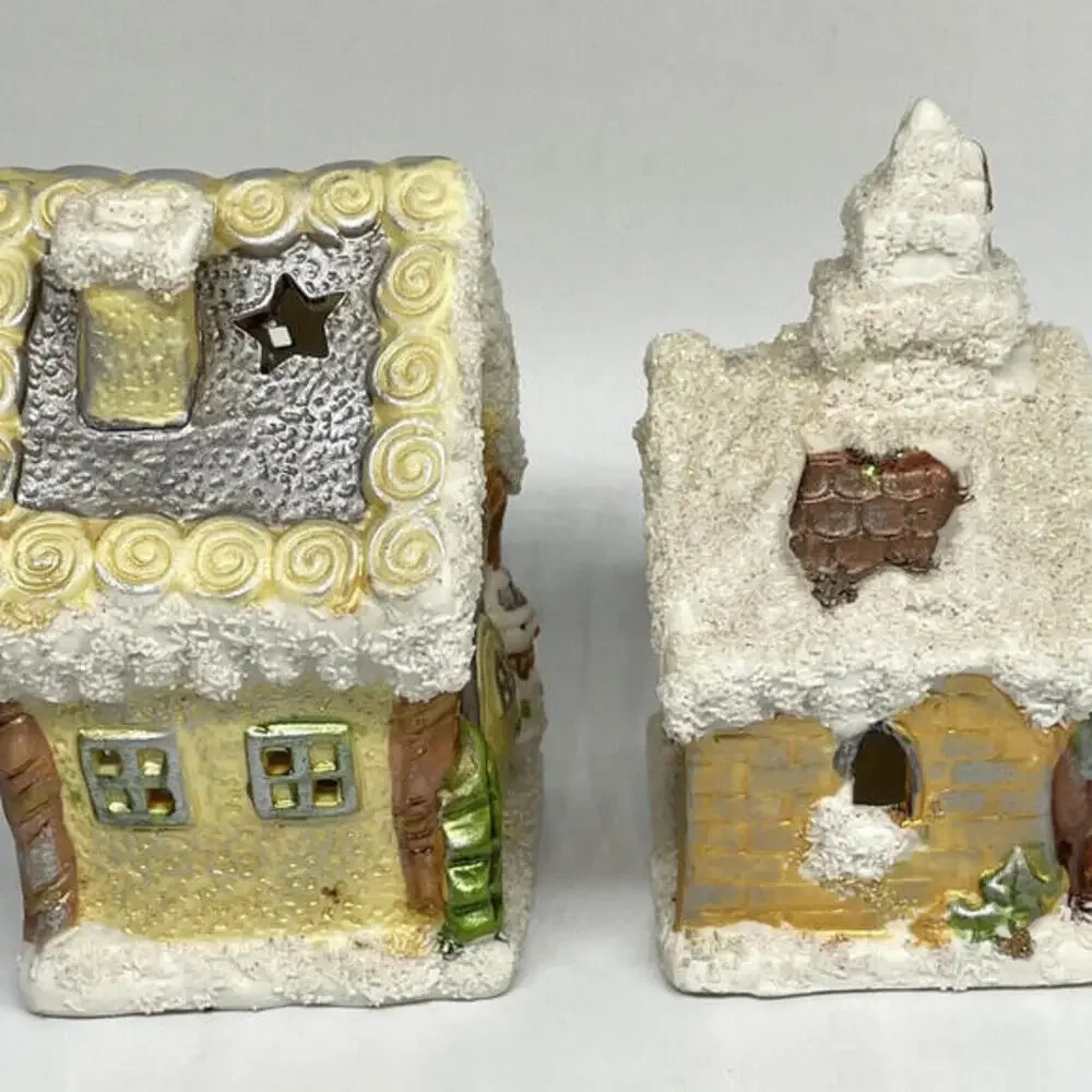 Christmas Village House and Church 4
